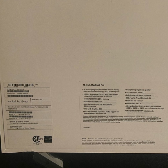 MACBOOK PRO 16inch (UNOPENED) - Picture 2 of 2